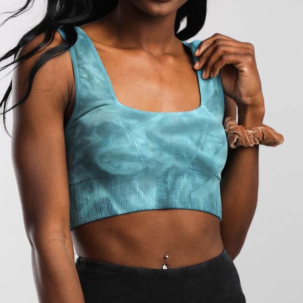 Free People Movement Good Karma Sports Bra Blue Tie Dye Size XS / S